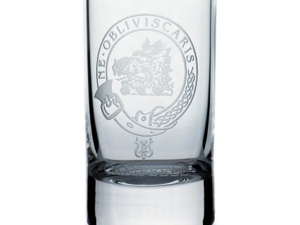 Collins Crystal Clan Shot Glass Campbell