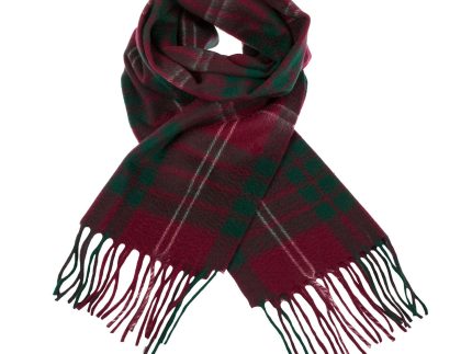 Cashmere Scottish Tartan Clan Scarf  Crawford