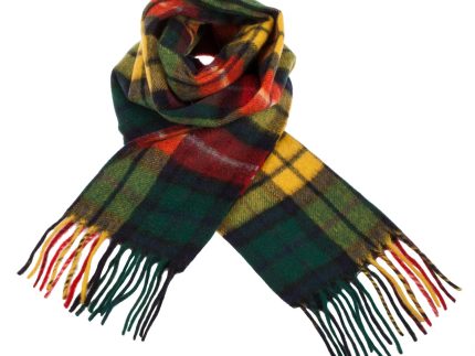 Cashmere Scottish Tartan Clan Scarf  Buchanan Modern