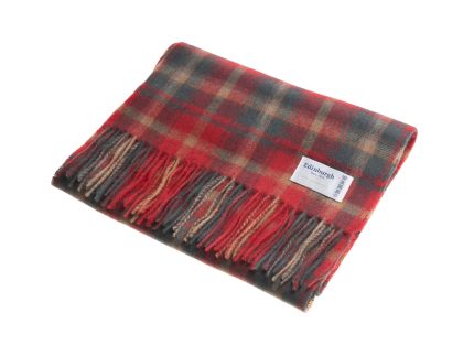 Edinburgh 100% Lambswool Scarf  Dark Maple