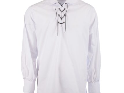 Gents Basic Kilt Ghillie Shirt White