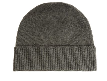 Gents Plain Lambswool Mix Beanie Olive