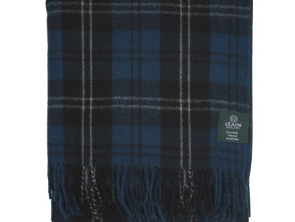 Highland Wool Blend Tartan Blanket Throw