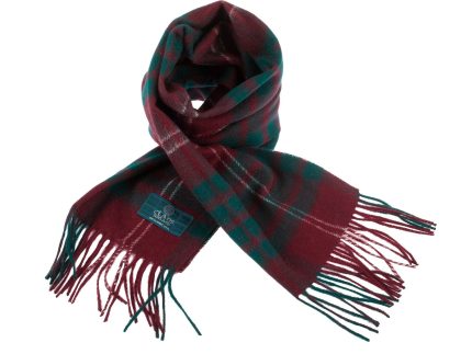 Lambswool Scottish Tartan Clan Scarf  Crawford