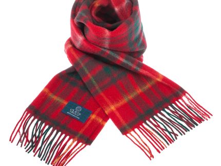Lambswool Scottish Tartan Clan Scarf  Bruce