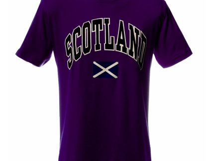 Scotland Harvard Print T/Shirt Purple