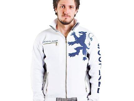 Scotland Lion Zip Top White
