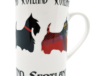 Scottish Porcelain Mugs – Highland Cow, Nessie, Tartan, Stag & More