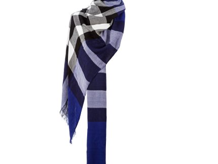 Tartan Stole  Exploded Scotty Thomson Lt Blue