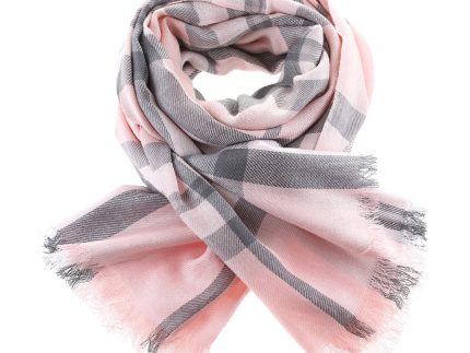 Tartan Stole  Thomson Pale Pink