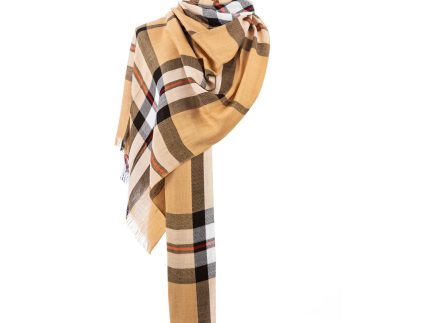 Tartan Stole  Thomson Camel