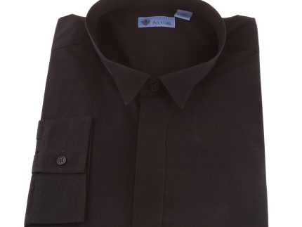 Wing Collar Shirt Black